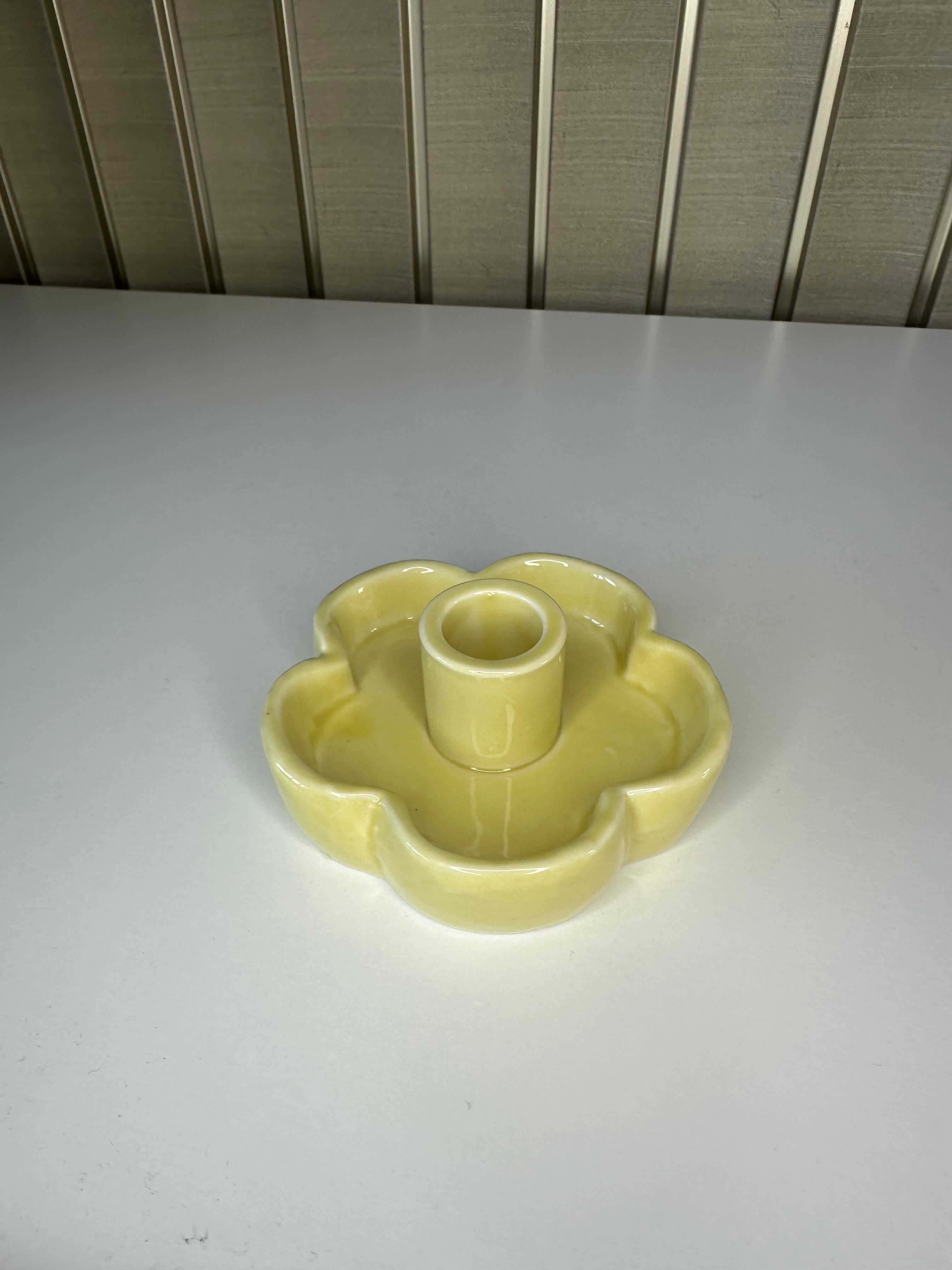 Kaarshouder bloem in pastelkleuren