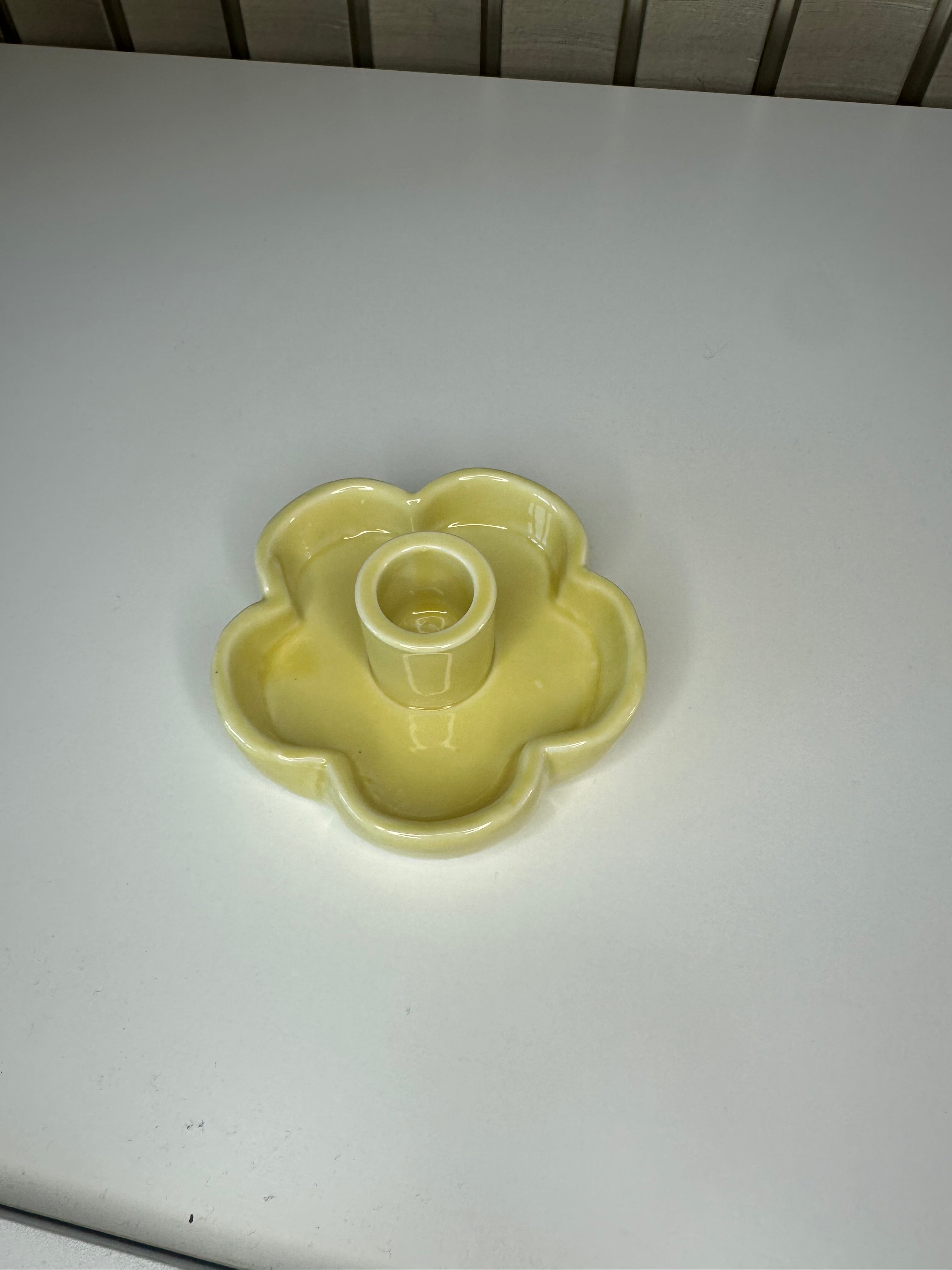 Kaarshouder bloem in pastelkleuren
