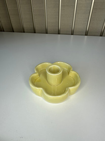 Kaarshouder bloem in pastelkleuren