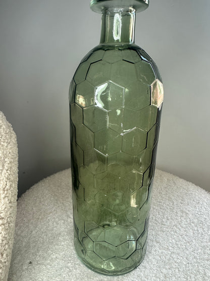 Glas vaas groen