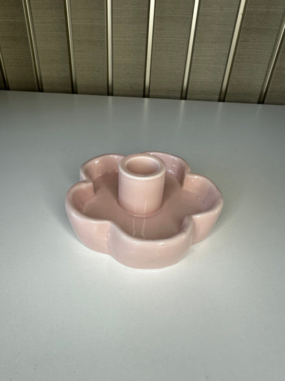 Kaarshouder bloem in pastelkleuren