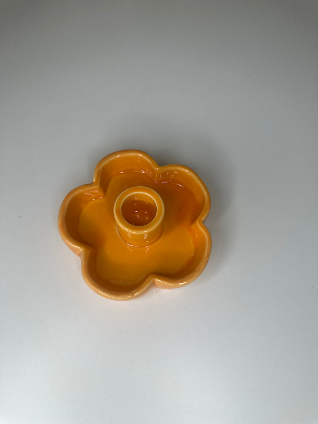 Kaarshouder bloem in pastelkleuren
