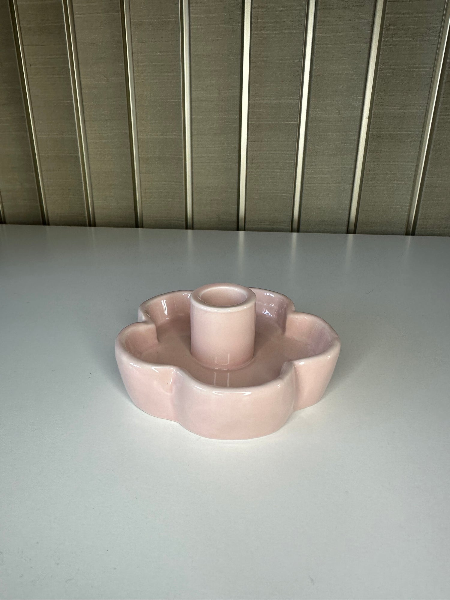 Kaarshouder bloem in pastelkleuren