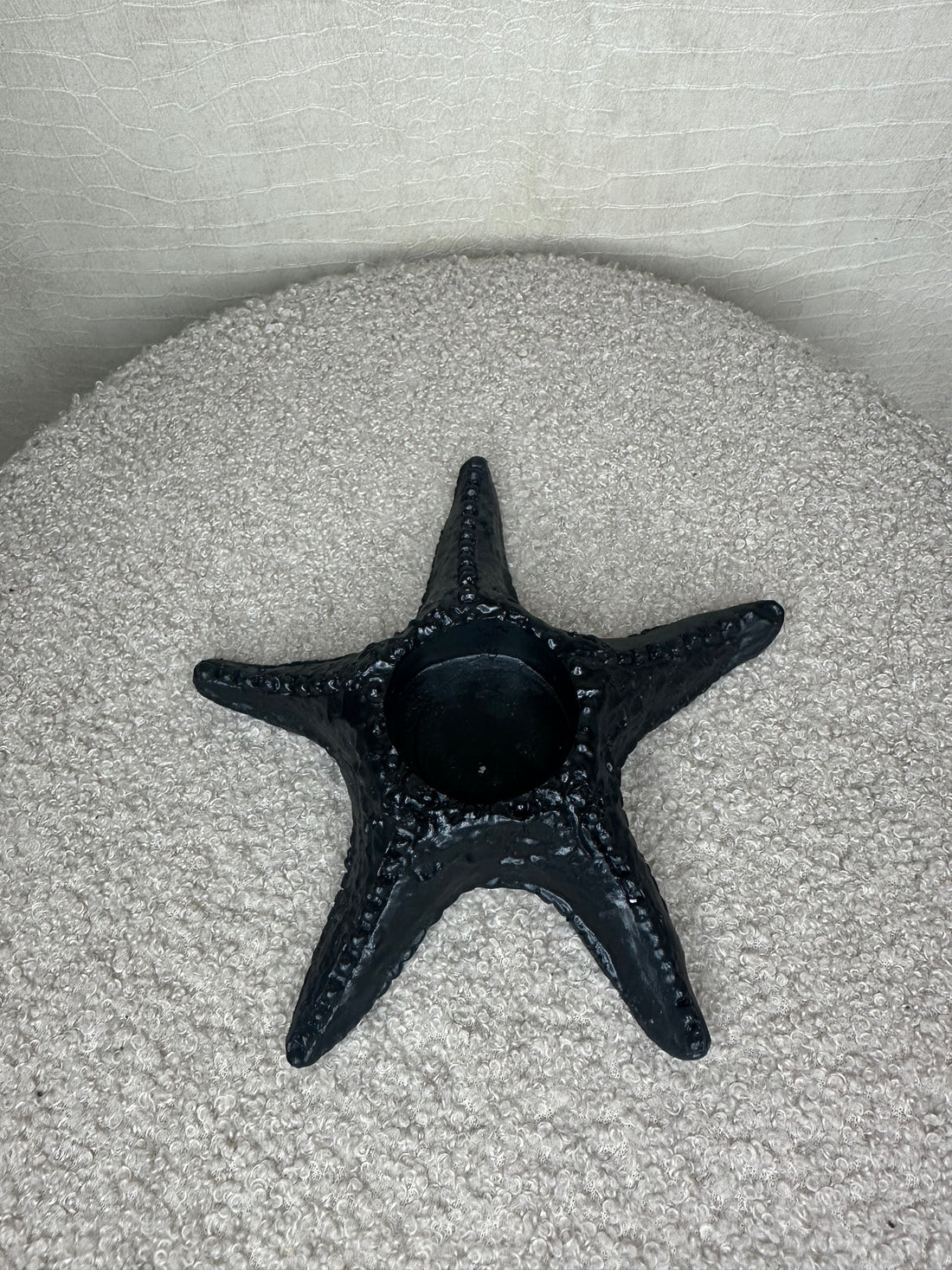 Sea candleholder black