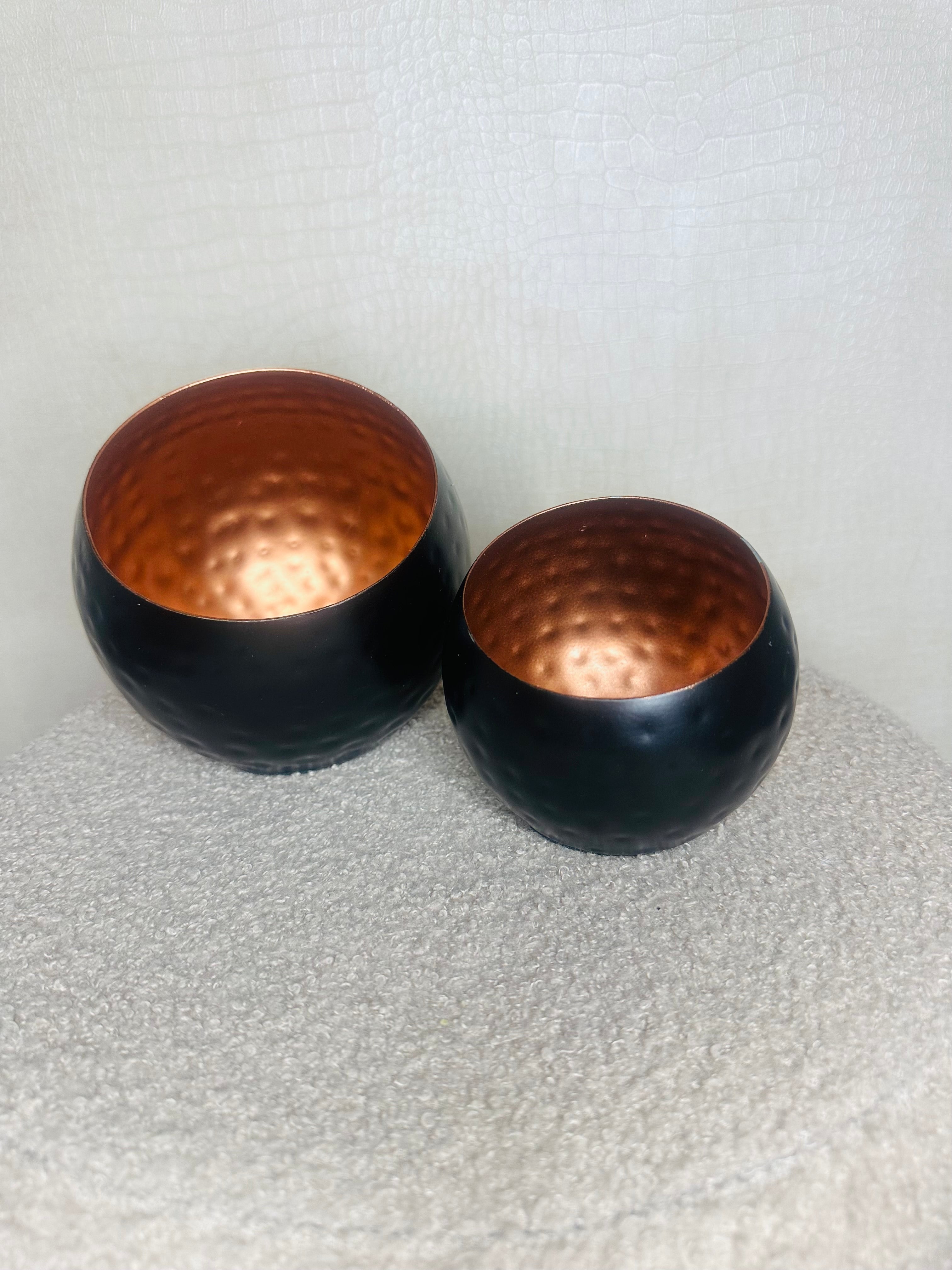 Votive ryan black copper