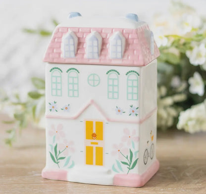 Pastel huis oliebrander