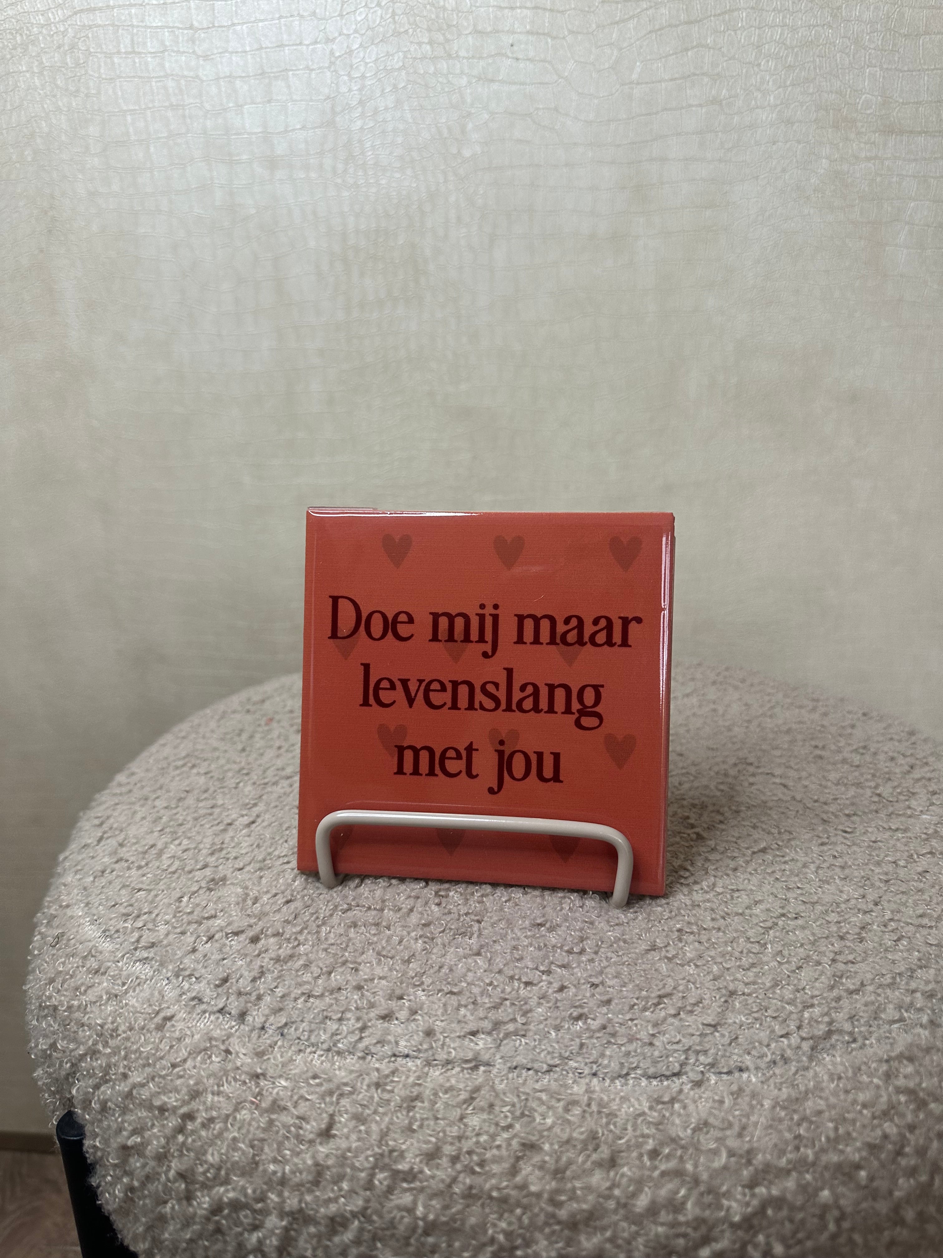 Tegeltjes met tekst