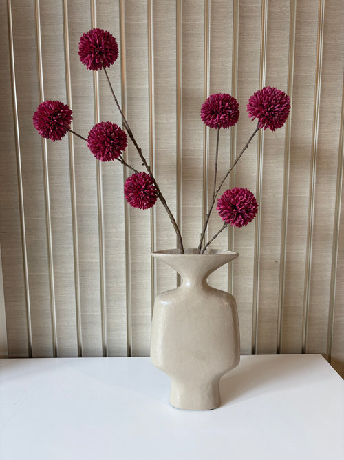 zandkleurige organische vaas